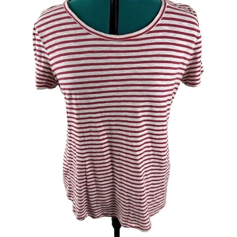 Caslon Red & white stripped T-shirt - size M